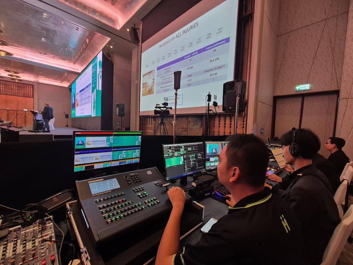 Mighty MICE served an ARC 2024 conference with audio-visual-lighting-backdrop design and production at Millennium Hilton hotel, Bangkok