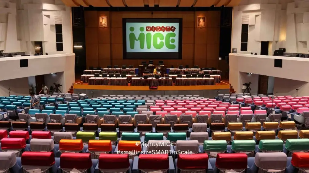 ไมตี้ ไมซ์​ ให้บริการระบบไมค์ประชุมที่ห้องประชุมรัฐสภา (ชั่วคราว) อาคาร 9, TOT สำนักงานใหญ่